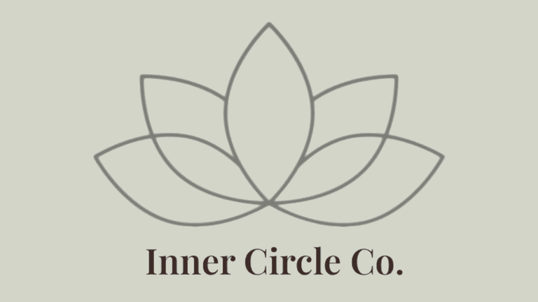 "Inner Circle Co. logo symbolizing tranquility and wellness, emphasizing the brand's focus on accessible, practical emotional wellness tools."