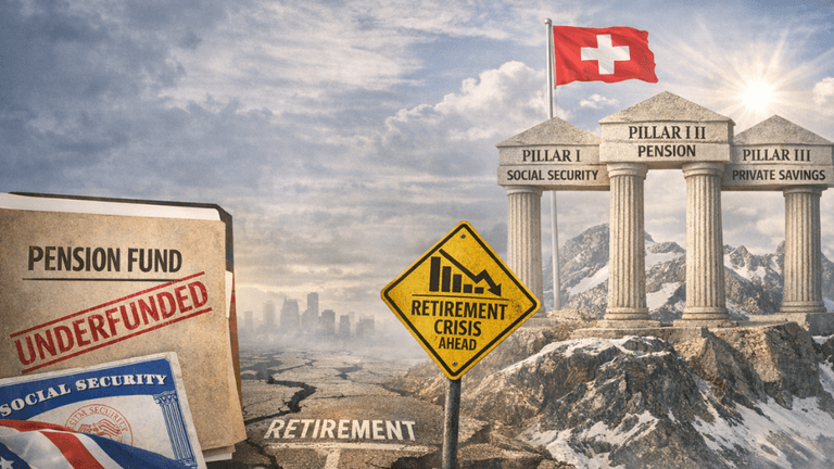 RESO Your Finances: Empowering individuals with Swiss-inspired retirement planning, combining Social Security, pensions, and personal savings for financial stability."