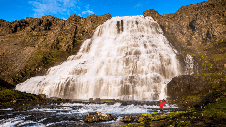 Waterfall west fjords
