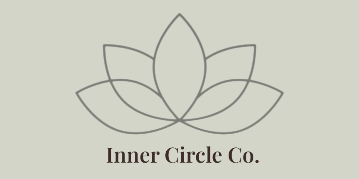 "Inner Circle Co. logo symbolizing tranquility and wellness, emphasizing the brand's focus on accessible, practical emotional wellness tools."