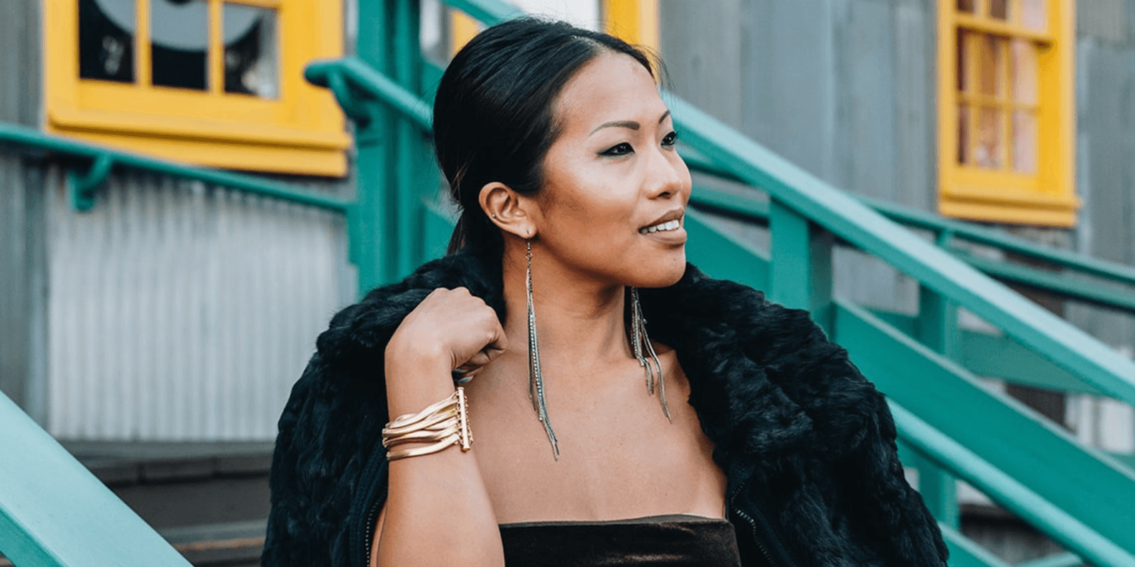 "Casey Lum, founder of The Wear Joy Project, promoting fashion wellness by empowering women to embrace self-love and creativity."