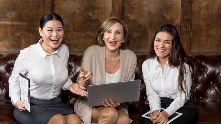 Business Womens Having Good Laugh 23 2148435595