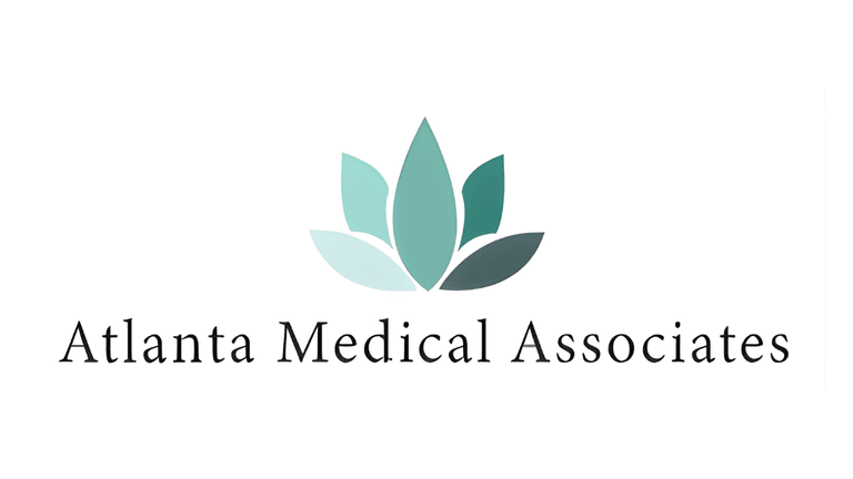 "Logo of Atlanta Medical Associates, symbolizing wellness and personalized care, led by Dr. Chassidy Teal with a holistic approach."