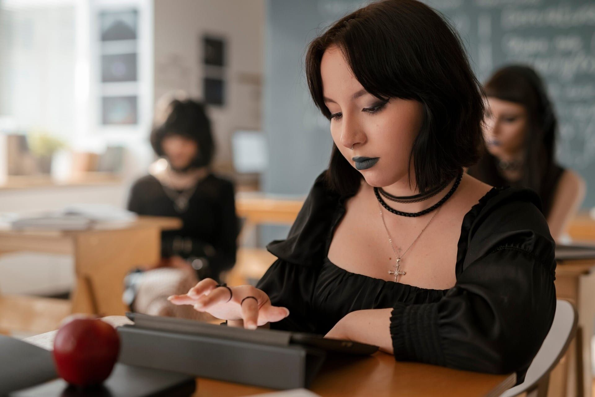 Goth Student Attending School 23 2150576794