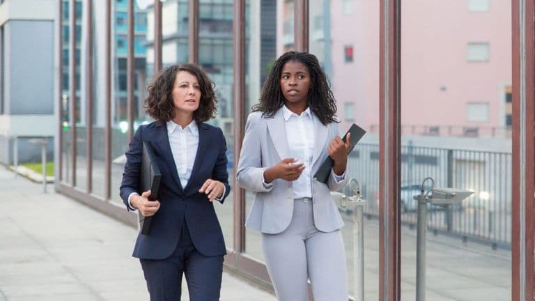 Multiethnic Businesswomen With Folders Street 74855 2052