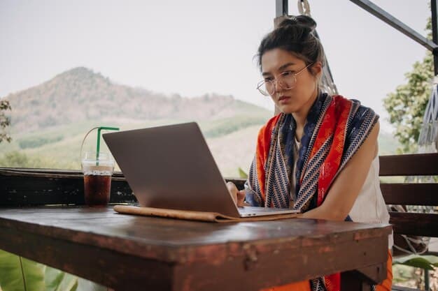 Young Man Using Laptop Table 1048944 264809